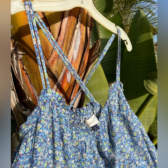 Universal Thread Spaghetti Strap Dress Sundresss Lounge Pockets Tiered Loose - Picture 3 of 8